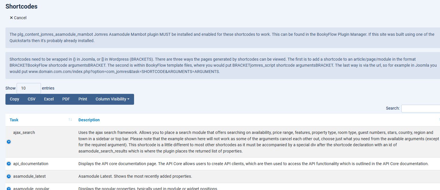 shortcodesview shortcodesview